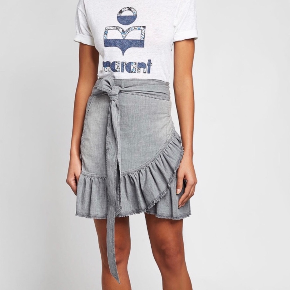 Isabel Marant etoile Lindy wrap mini skirt